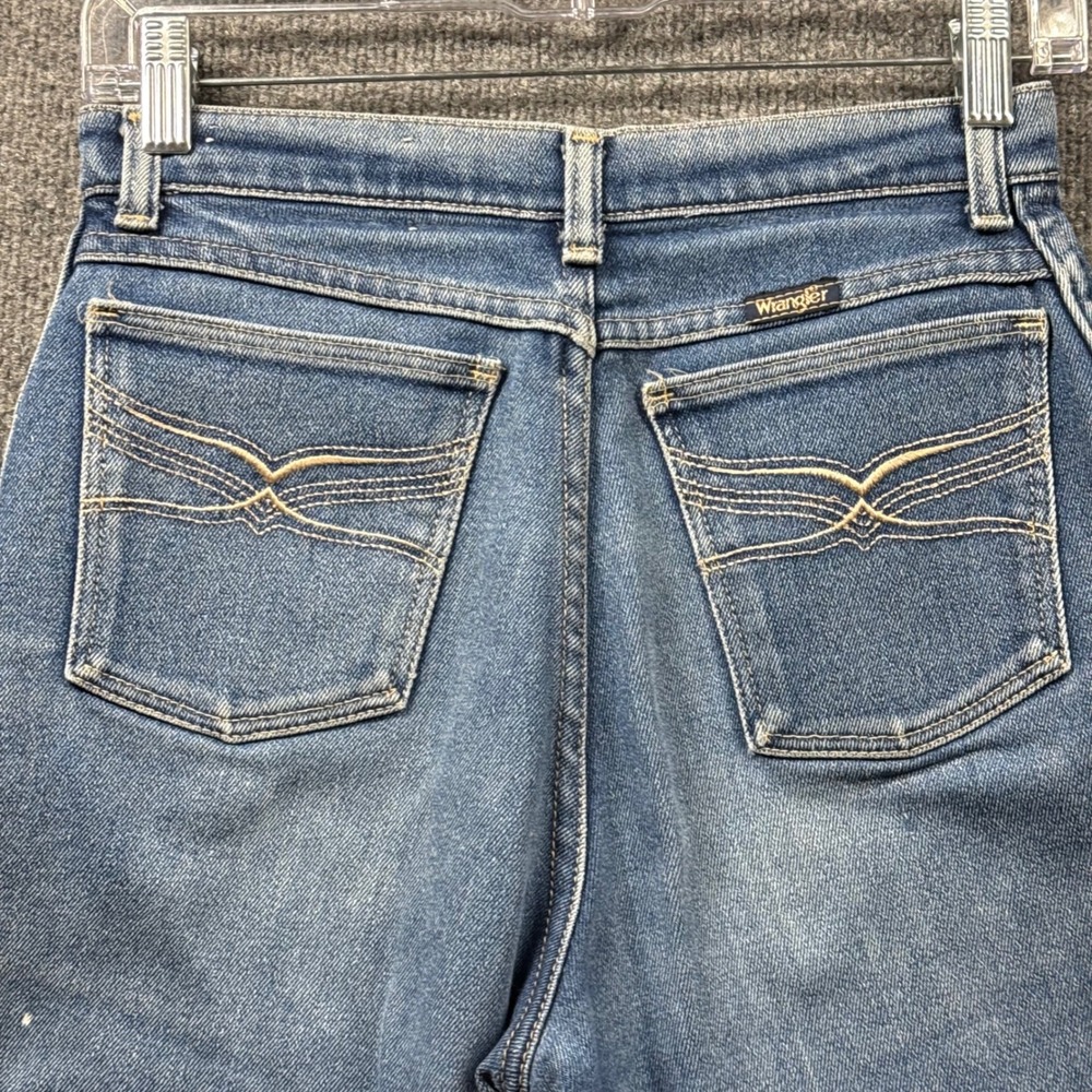 Wrangler Jeans Womens 8 Vintage Straight Leg Denim Made in USA - Picture 10 of 12